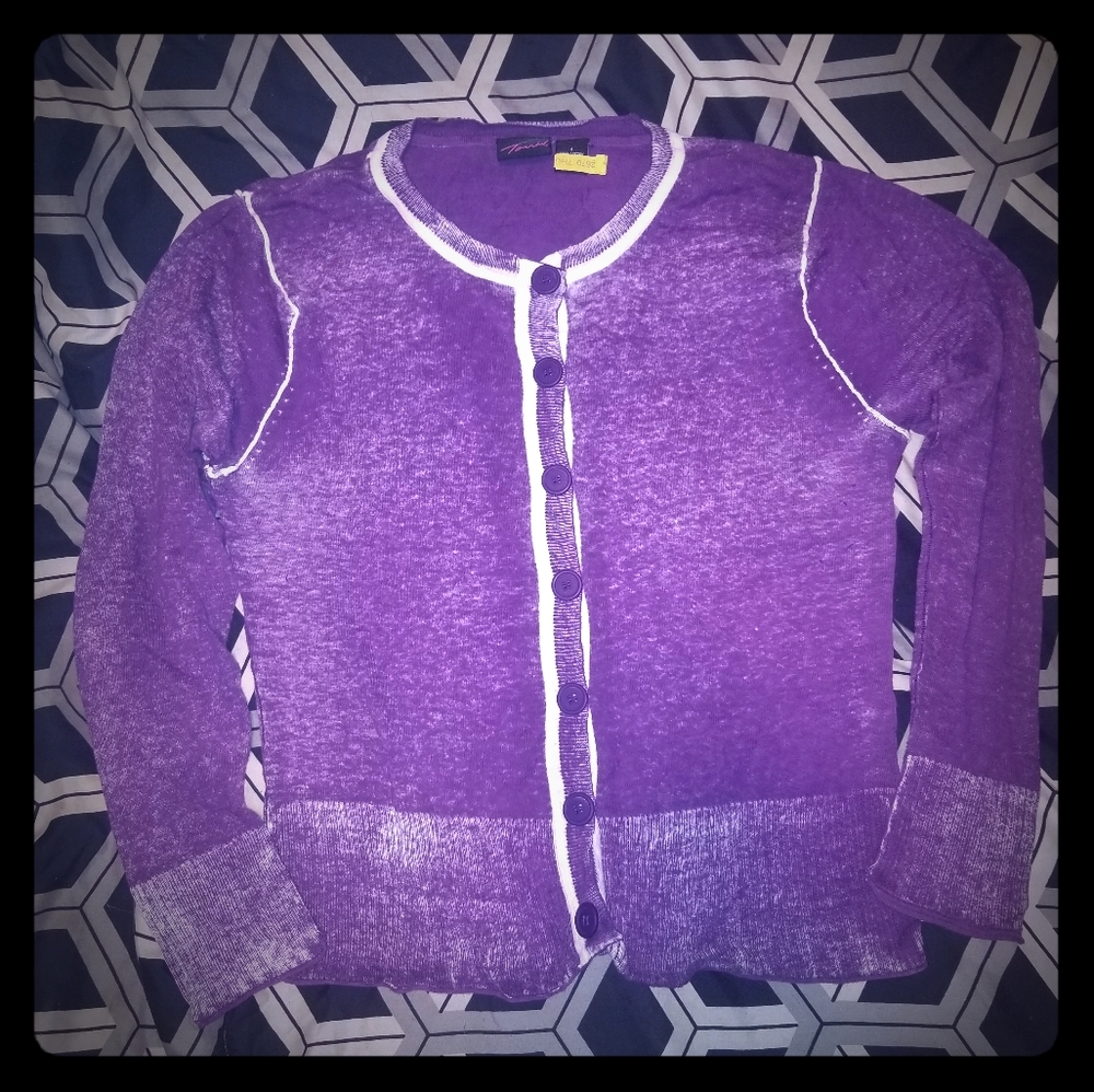 Torrid Purple Cardigan Size 1